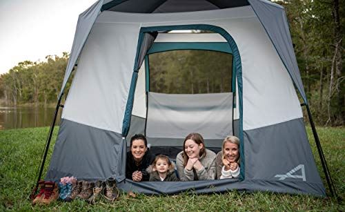ALPS Mountaineering Camp Creek 4-Person Tent, Charcoal/Blue