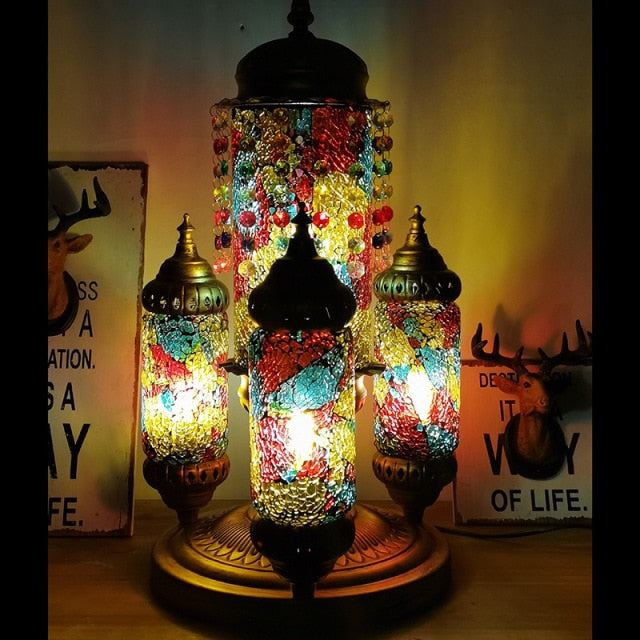 Tiffany Stained Glass Table Lamp Living Room Bedroom Cafe Restaurant Bar Table Lamp