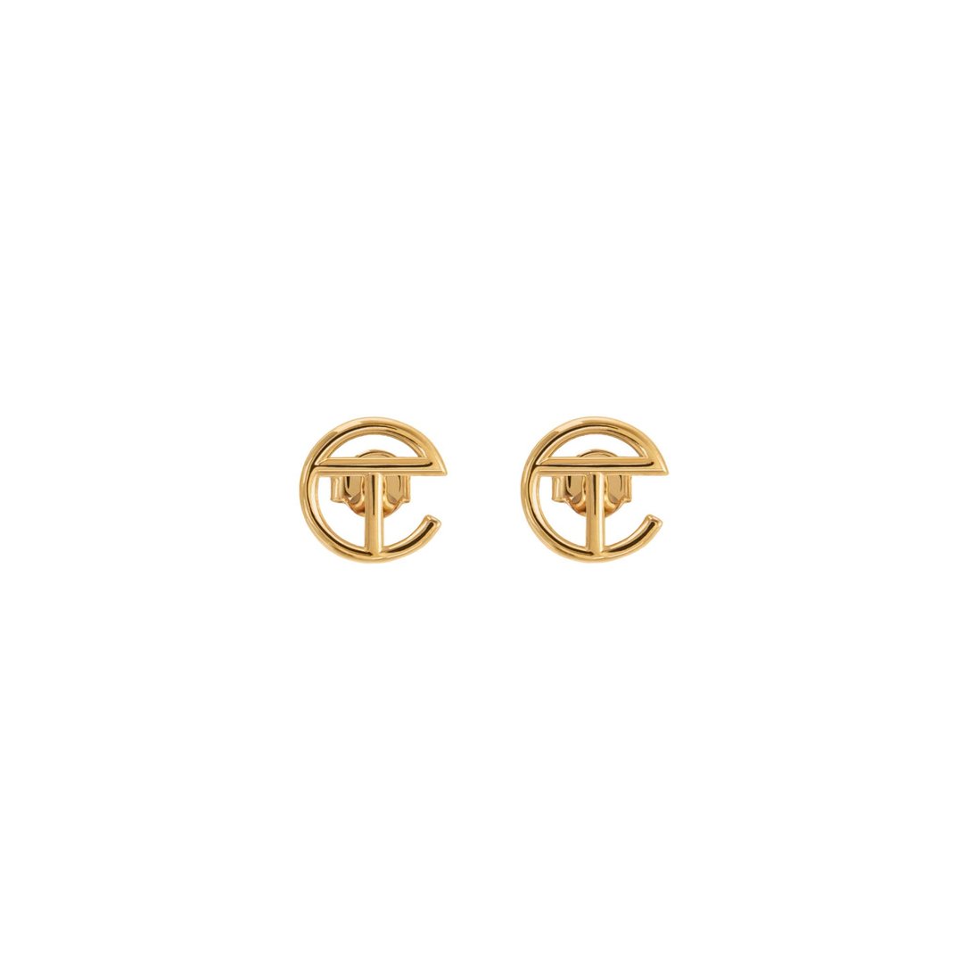 Logo Stud Earring - Gold