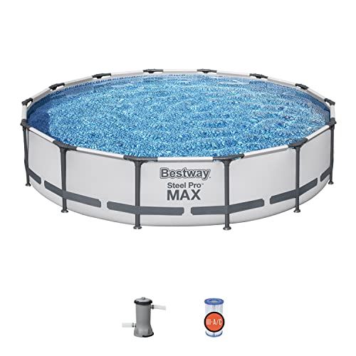 Bestway 56597E Steel Pro MAX Ground Frame Pools, 14�� x 33���, Grey