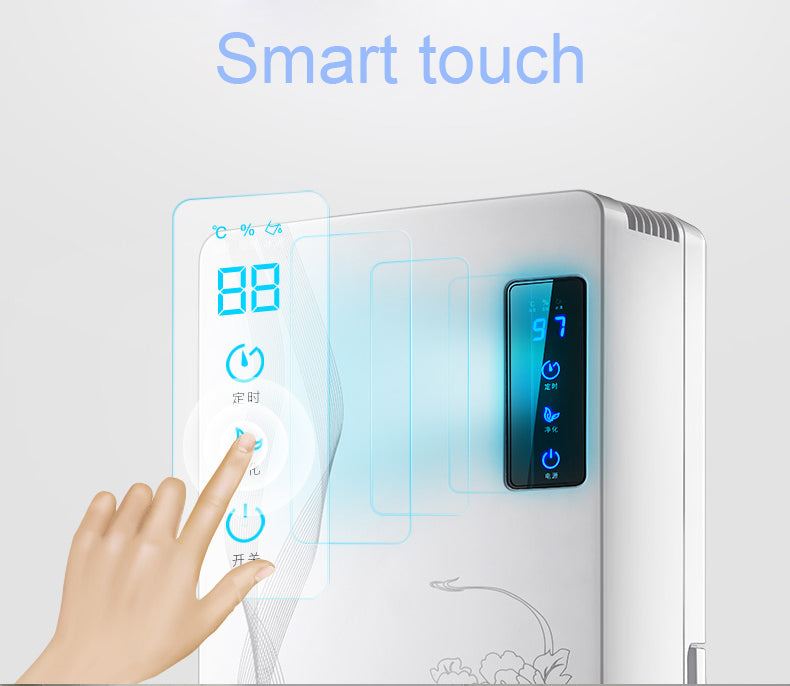 2200ML Household Dehumidifier Air Dryer Smart Touch With 24 Hour Timer & LED Screen