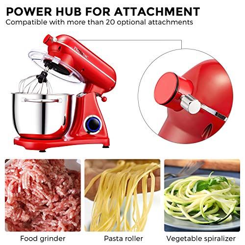 6.5 QT 800W Full Metal Case Professional Kitchen Electric Mixer