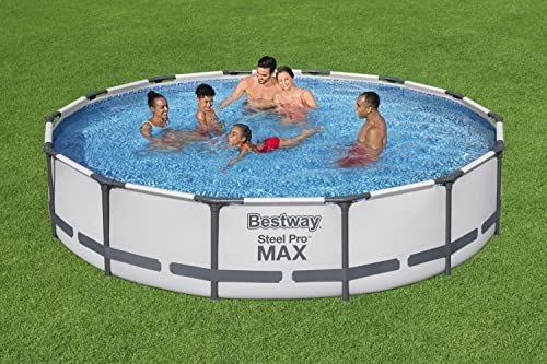 Bestway 56597E Steel Pro MAX Ground Frame Pools, 14�� x 33���, Grey