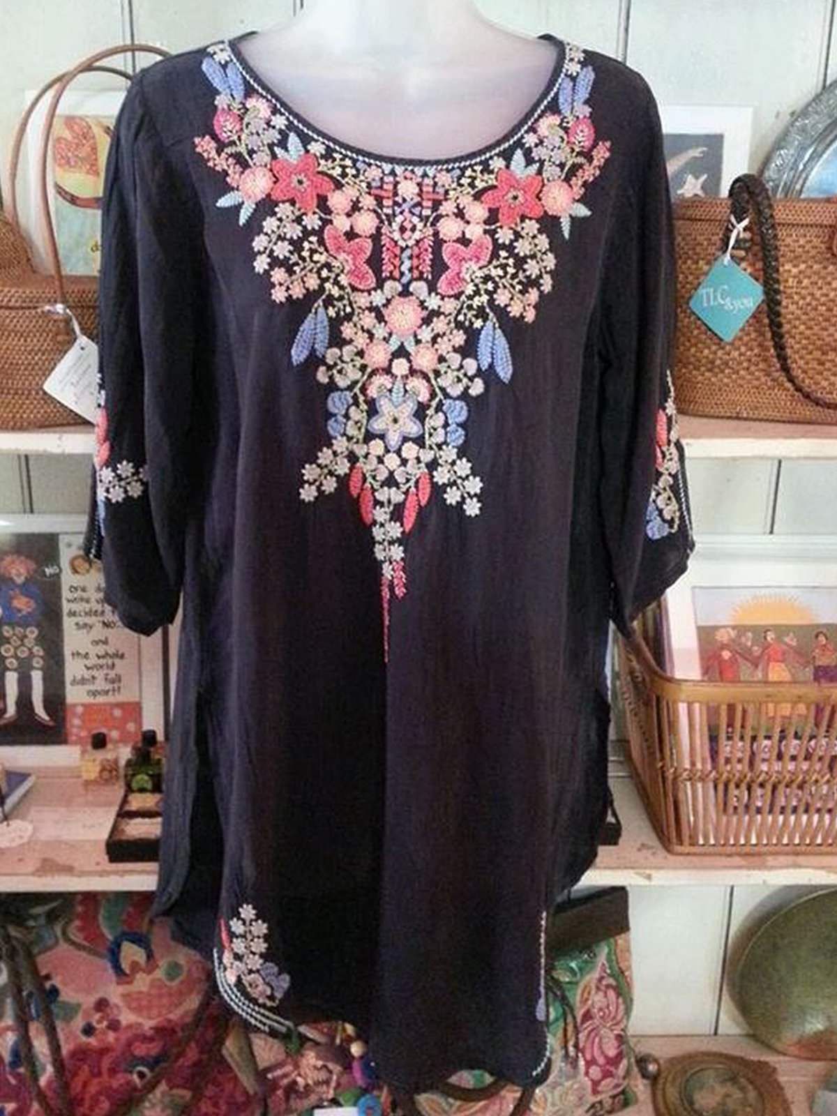 Shift Crew Neck Half Sleeve Casual Shirts & Tops