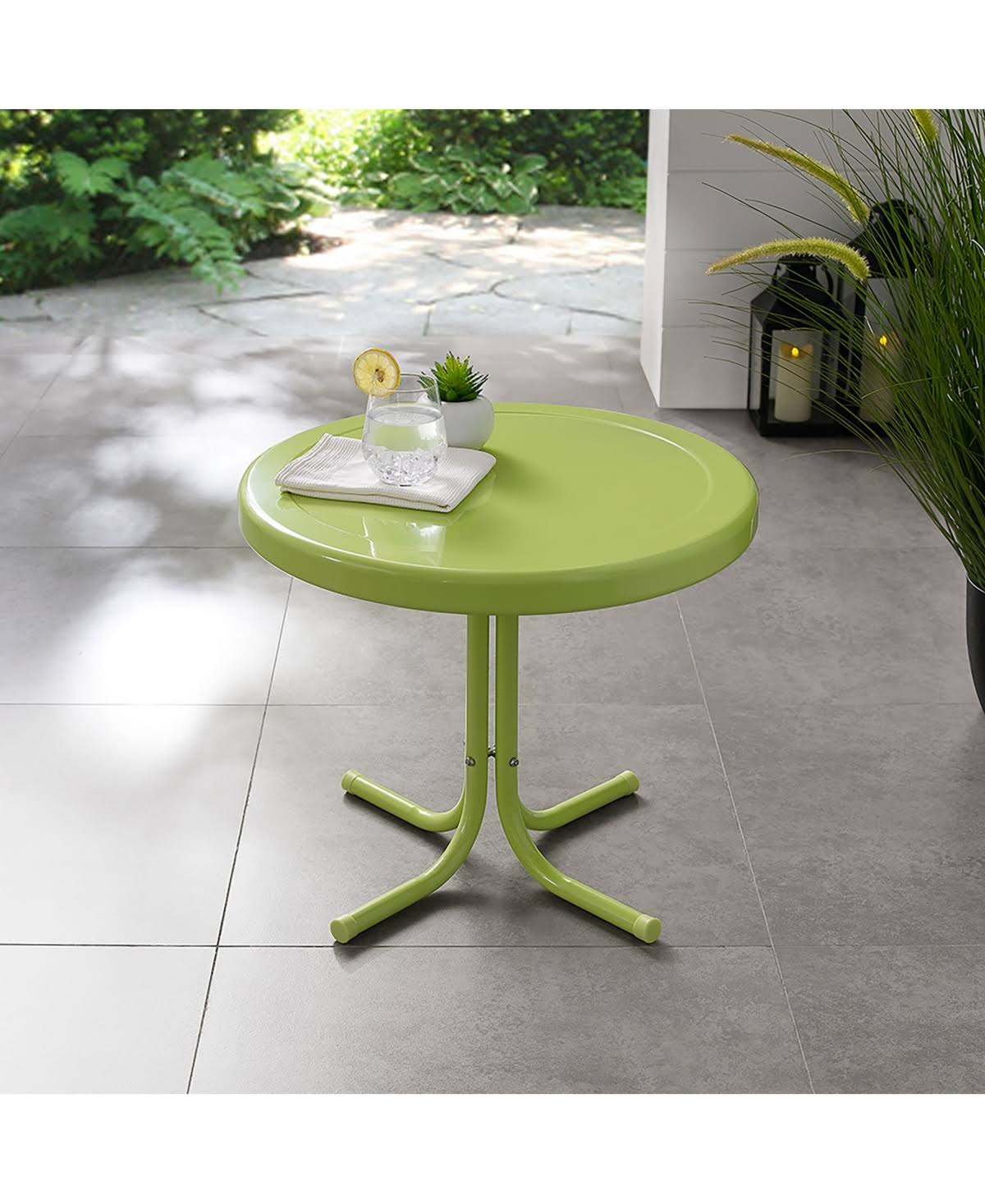Crosley CO1011A-KL Retro Metal Side Table - Key Lime