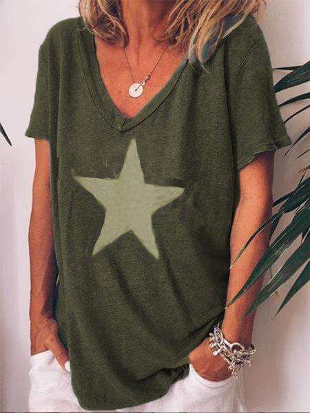 Cotton Casual Short Sleeve Shirts & Tops