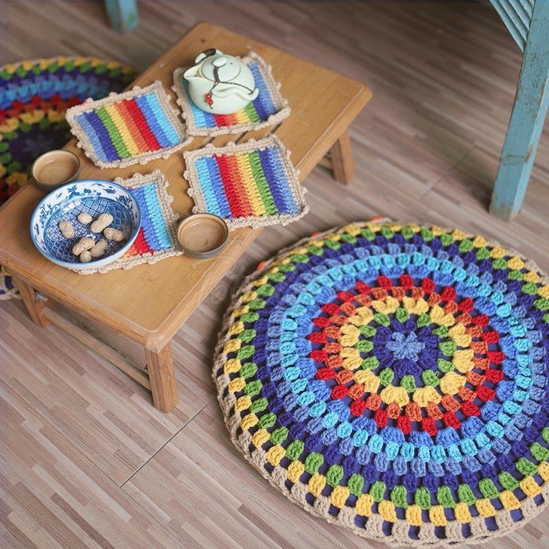 Rainbow Pastoral Colorful Hand Hook Set