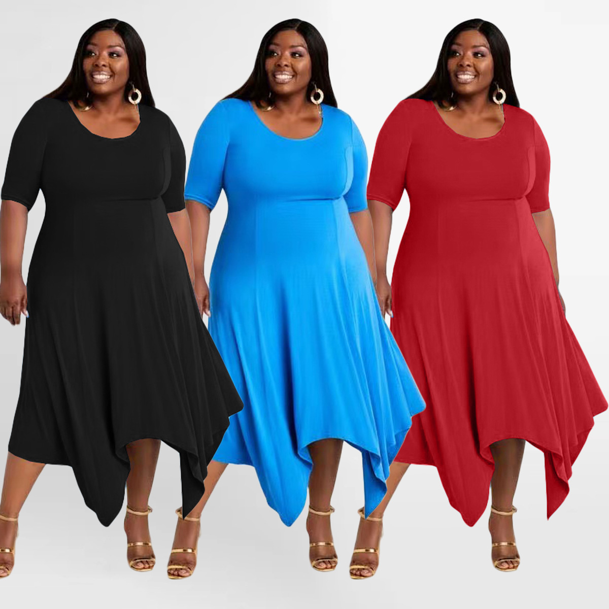 Fashion skirt irregular dress Q7192