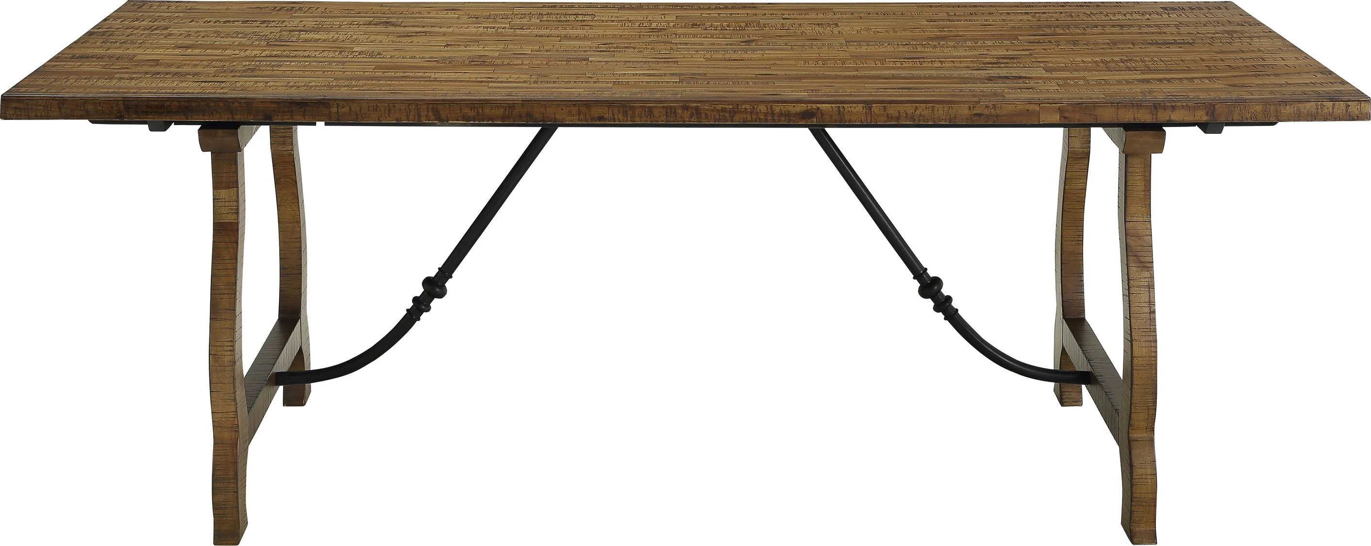 Steve Silver Yuma Distressed Brown Honey Wood Dining Table
