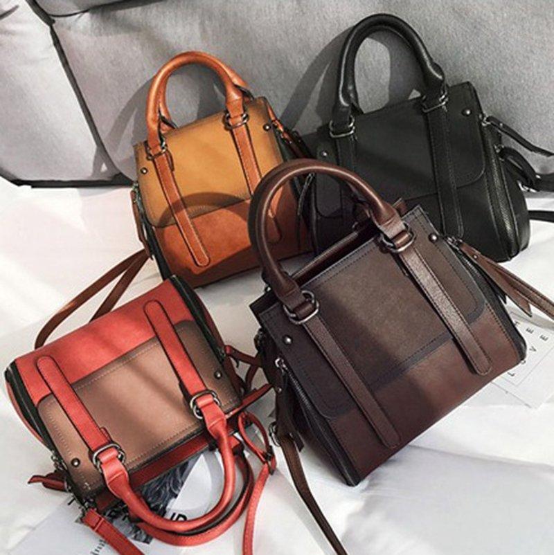 Women Retro Casual Boston Bag