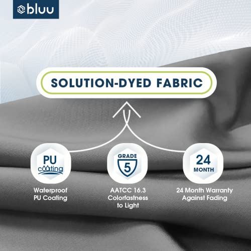 10 FT Patio Cantilever Umbrella, Offset, UV Protection, and Cross Base (Light Grey)