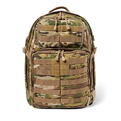 5.11 Tactical Backpack ?Rush 24 2.0 ?Military Molle Pack, CCW and Laptop Compartment, 37 Liter, Medium, Style 56563 ? Multicam