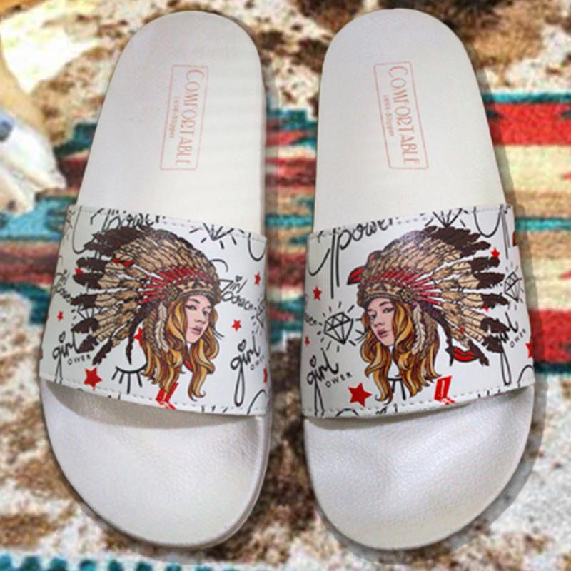 Indians Beauty Pu Casual All Season Slippers