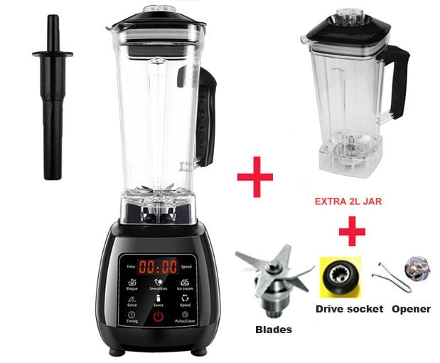 High Power Digital Touchscreen Automatically Program 3HP Blender