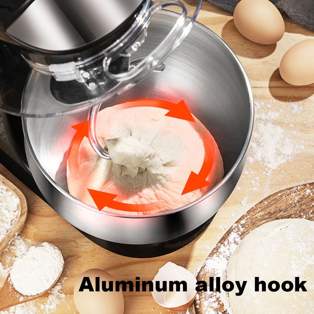 Stainless Steel Bowl Mute Mixer 6-speed Kitchen Food Stand Mixer