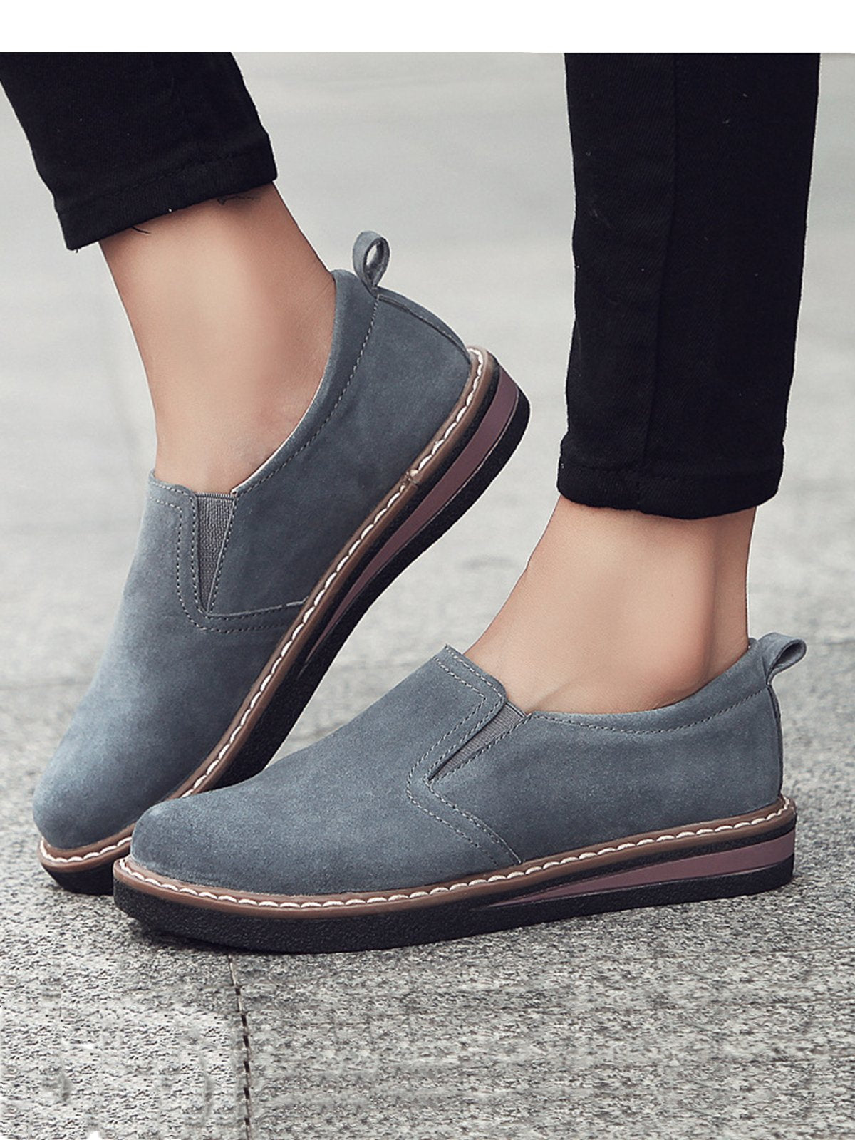 Women Classic Flat Shoes Comfortable Round Toe Leisure Shoes