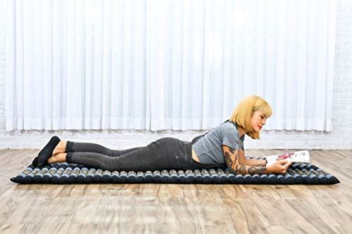Rollable Massage Mat Filled w/ Eco-Friendly Kapok, Perfect Sleeping Mat 75 x 28 in