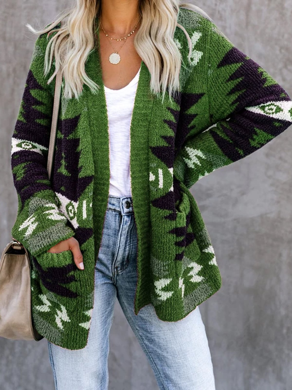 Tribal Shift Long Sleeve Casual Cardigan