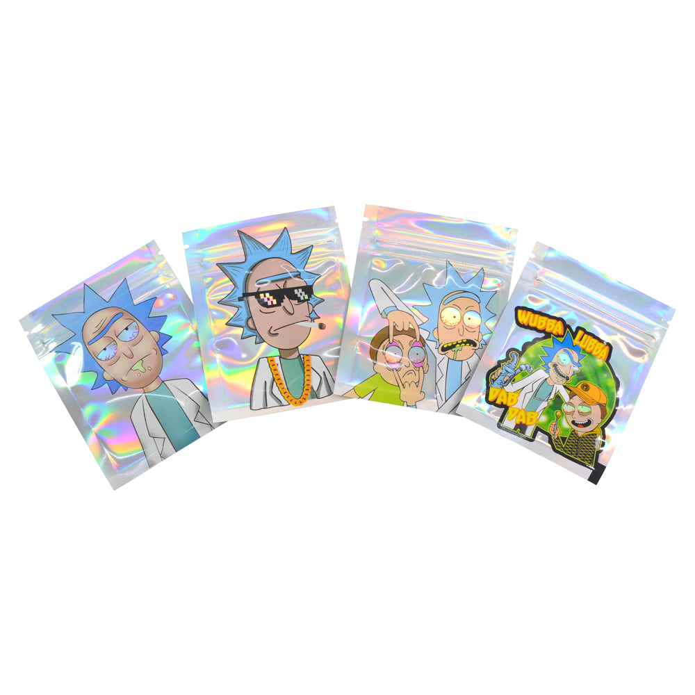 7x9cm 1g Printed Bags Laser Holographic Zip Lock Bags