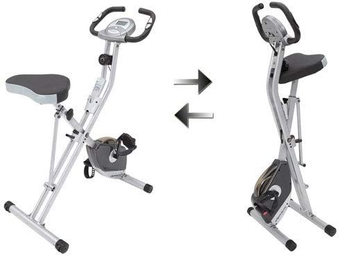 Exerpeutic Folding Magnetic Upright Exercise Bike