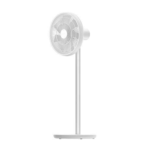 smartmi Standing Oscillating Pedestal Fan 2, DC Motor Quiet Fans, Portable Outdoor Floor Electric Fans for Bedrooms Home Office, Works with Mi Home, White