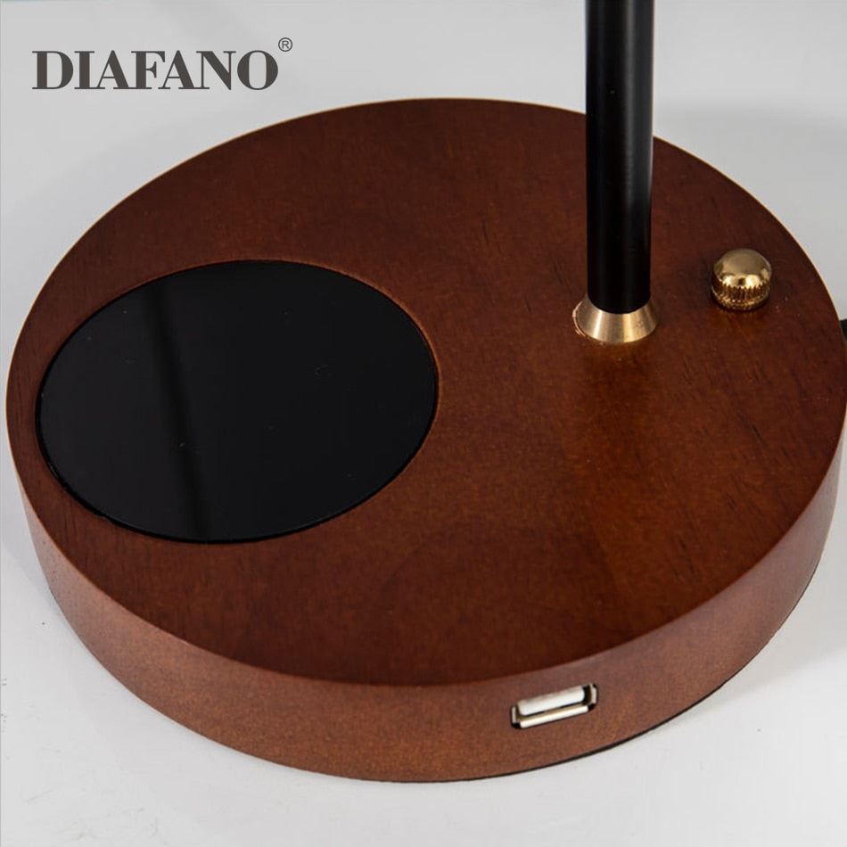 Wireless Charging Cell Phone Bluetooth Speaker Bedside Lamp