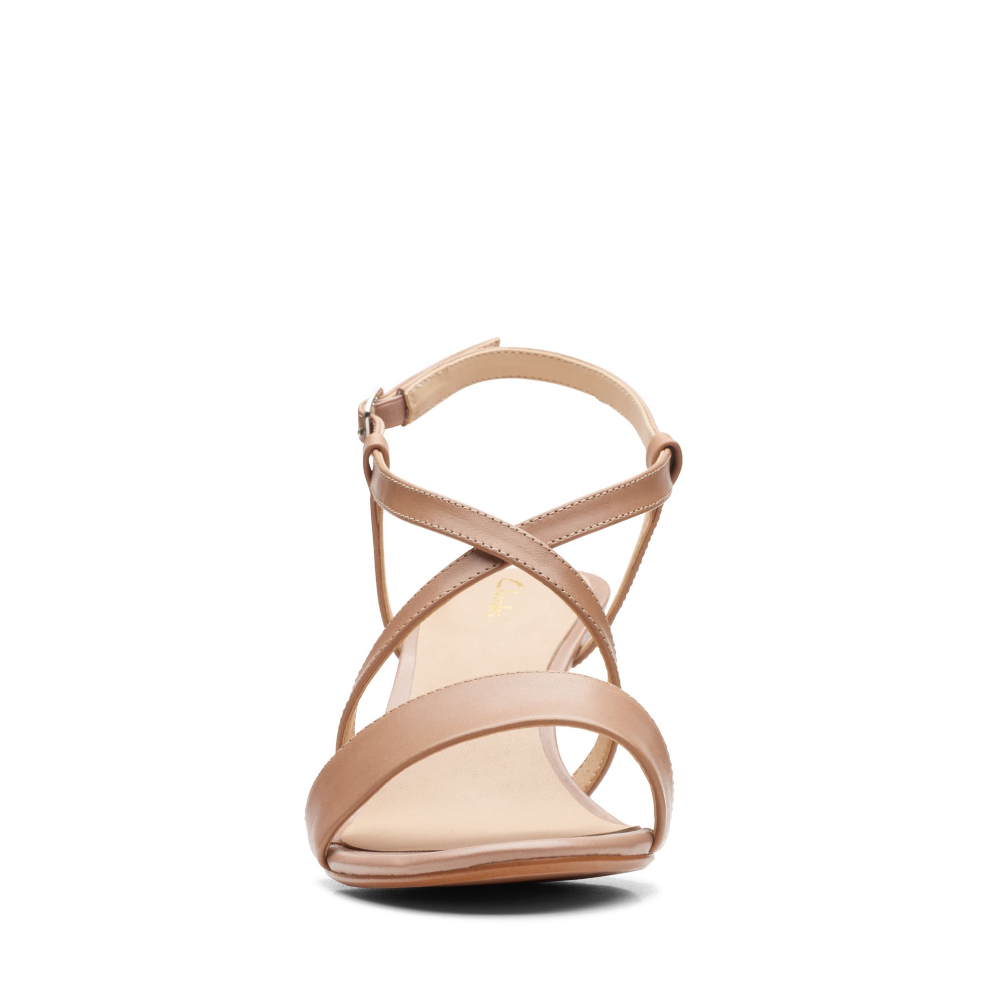 Women Sandals Amali Buckle Praline Leather