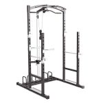 Marcy Home Gym Cage System Workout Station for Weightlifting, For Men & Women- Black
