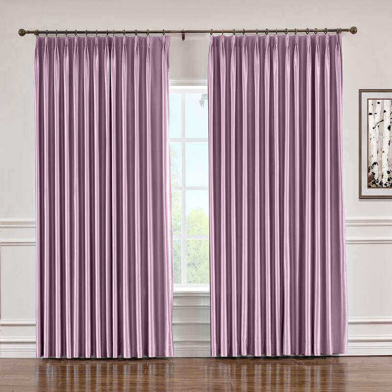 CUSTOM Lao Hang Zhou Smoky Plum Polyester Cotton Thermal Insulated Curtain