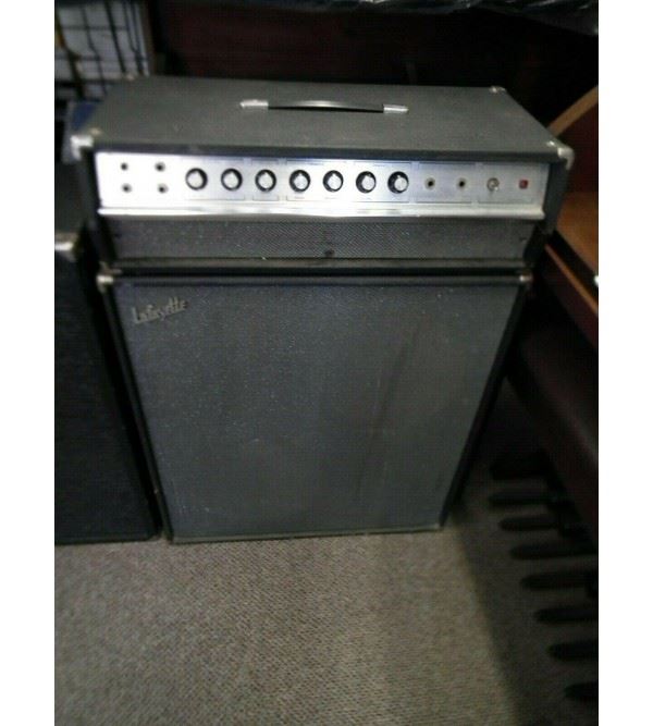 1970’s Lafayette (Silvertone) Piggy Back 100 wtt Solid State Guitar Amp & Bottom