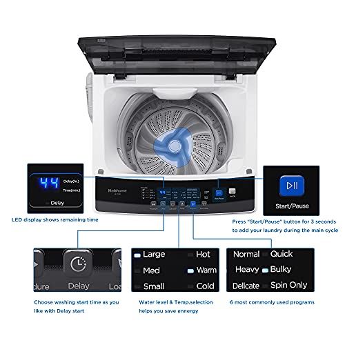 Machine, Full-Automatic Compact Washer with Wheels, 1.6 cu. ft, 11 lbs capacity