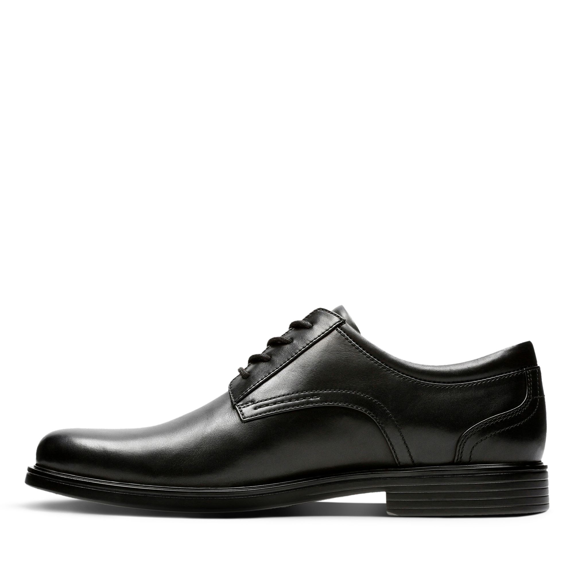 Men Glement Seam Black Leather