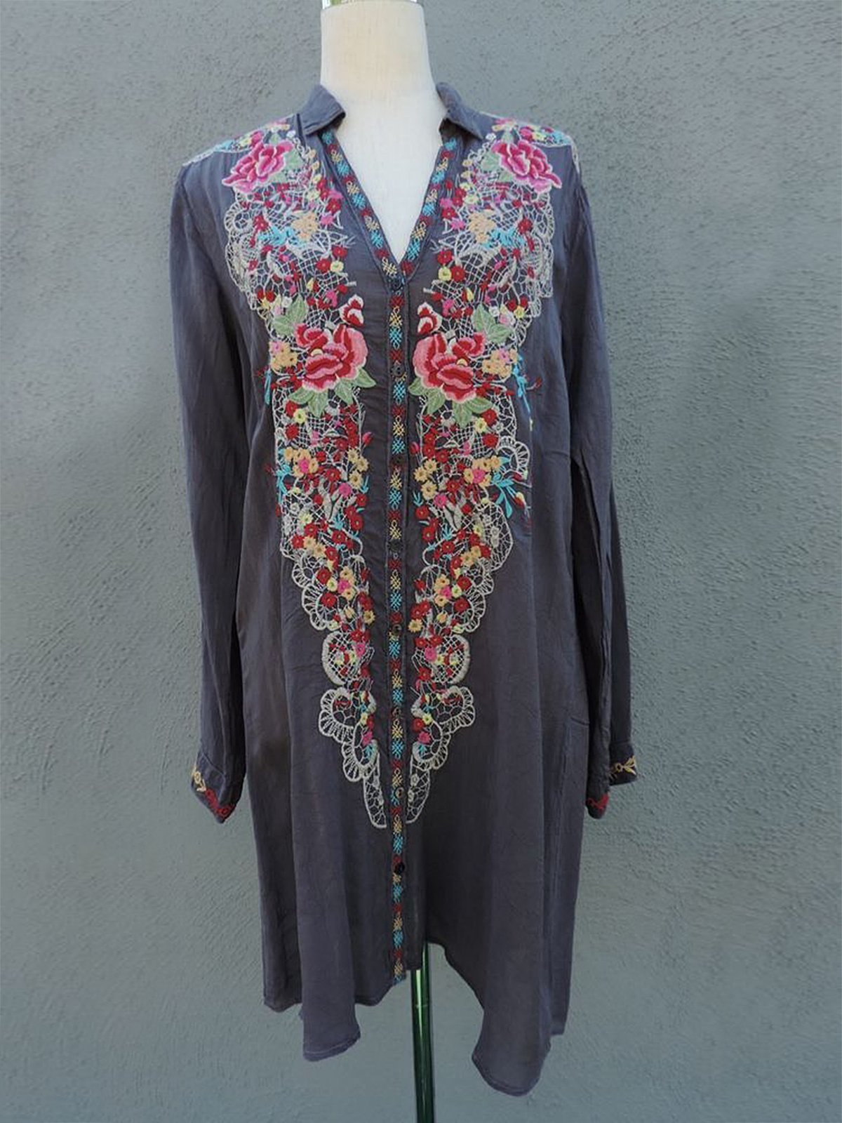 Printed Vintage Long Sleeve Dresses