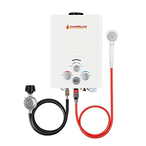 Portable Water Heater,Camplux Propane Water Heater,1.58 GPM