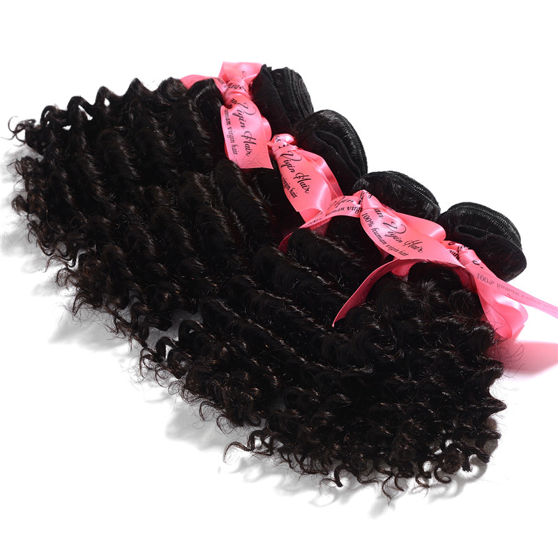 Mocha Hair 2 pcs lot Malaysia 8A Virgin Hair Kinky Curly Weave Wholesale Natural Color 12 ~28