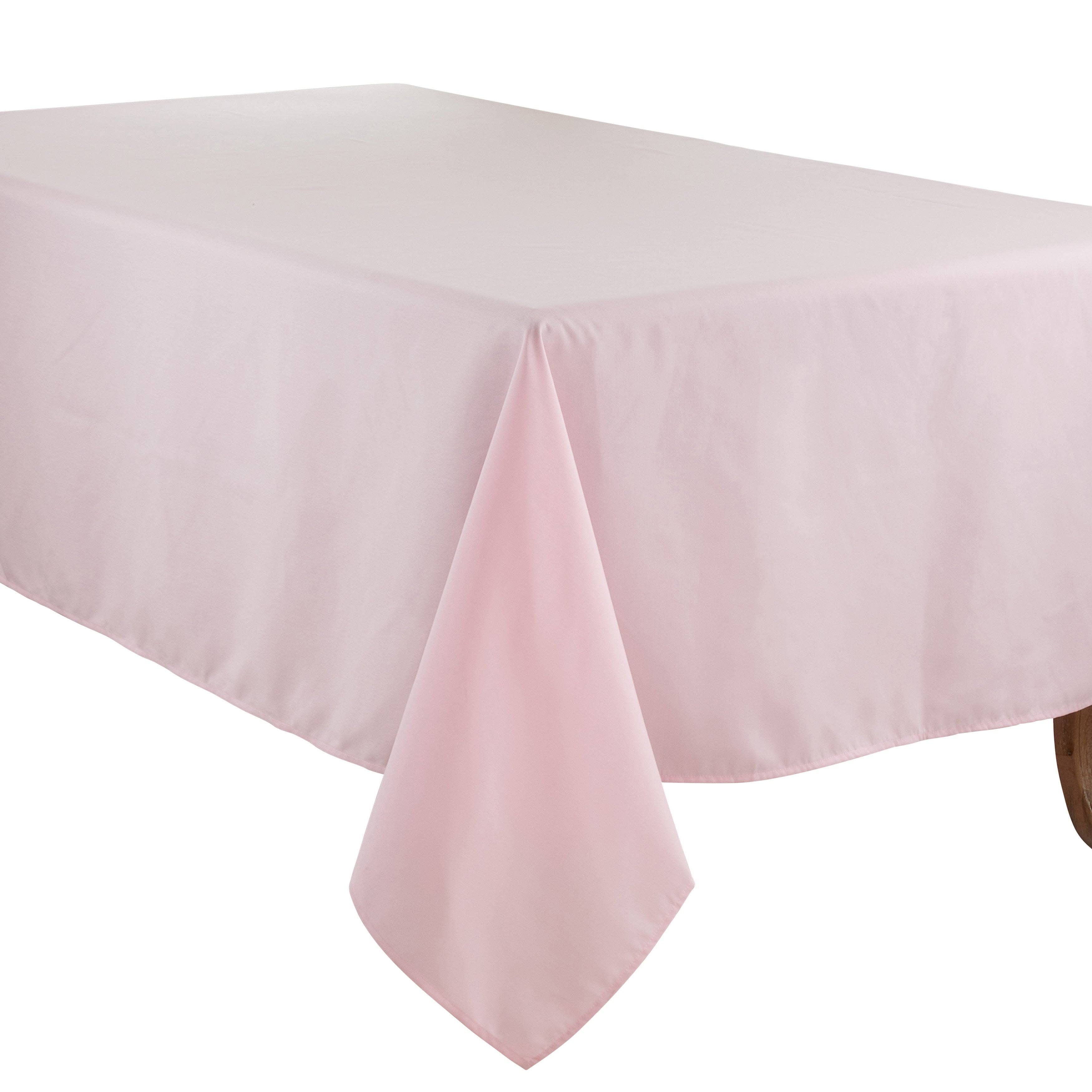 Saro 321.A65140B 65 x 140 in. Casual Design Everyday Oblong Tablecloth Aqua