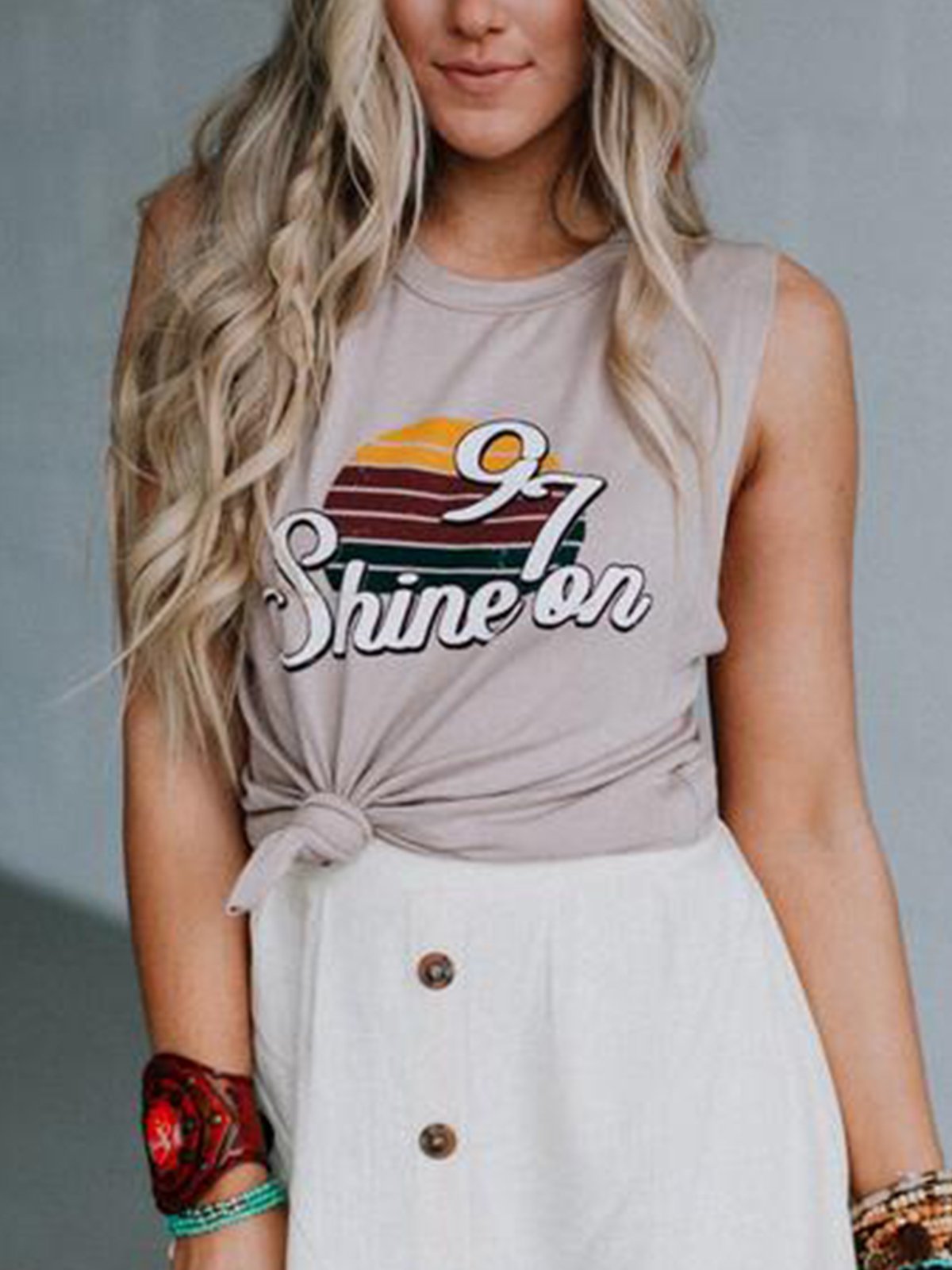 Khaki Cotton Shirts & Tops