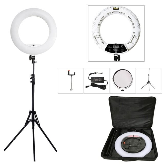Pro Beauty Studio LED Ring lamp Kit 480 LEDS Video Light Lamp Makeup Lighting + stand