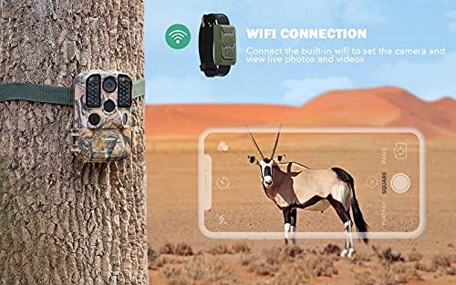 WiFi Trail Camera, usogood 24MP 1296P Game Cameras with IR Night Vision Motion