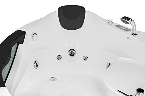 EMPV-JT319 Massage Bathtub, 59 Inch, Glossy White