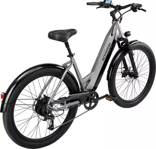 Schwinn Adult Coston 27.5” CE Step-Thru Electric Hybrid Bike