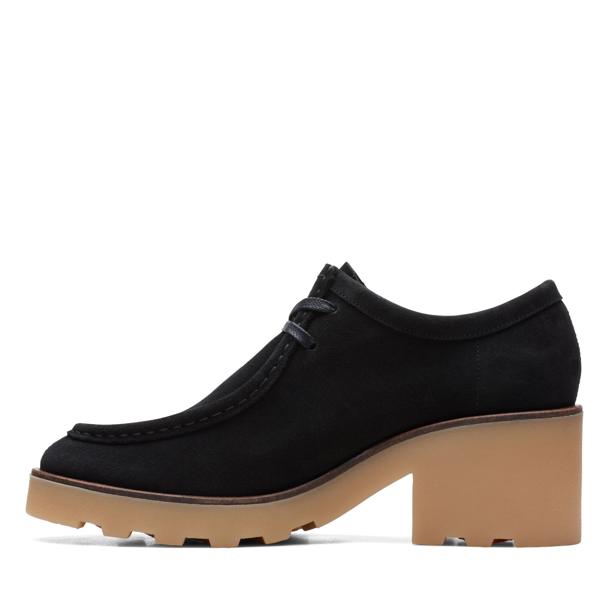 Women Wallabee Block Black Sde