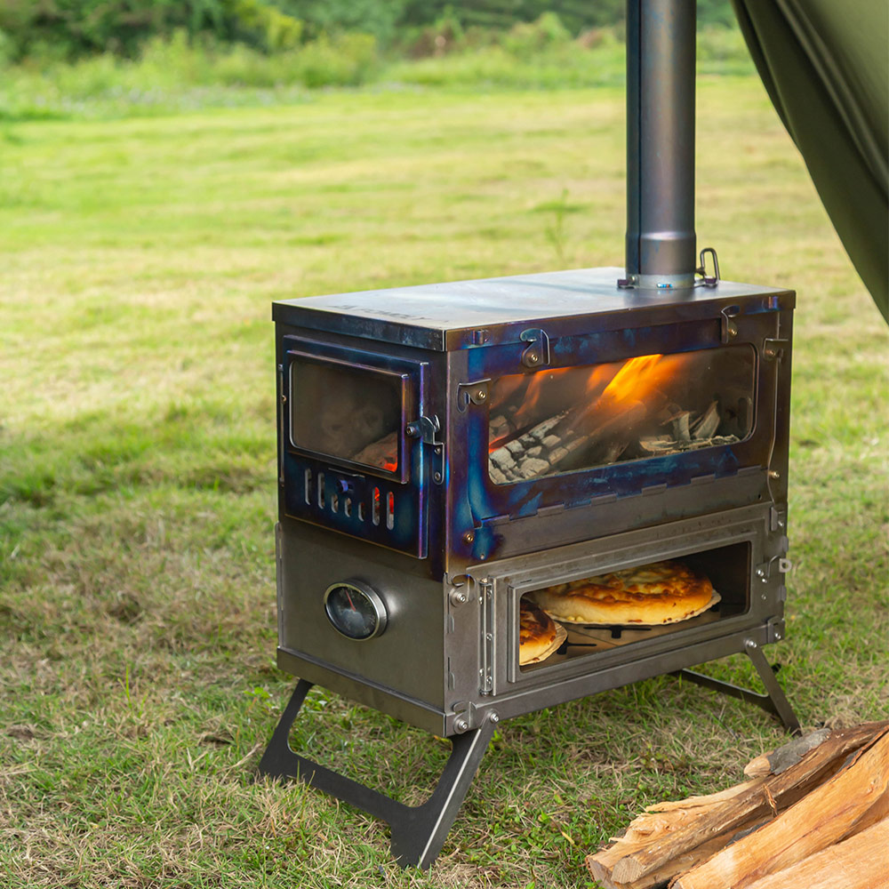 TAISOCA Oven Stove - T1 Series Portable Titanium Tent Wood Stove with Oven Part
