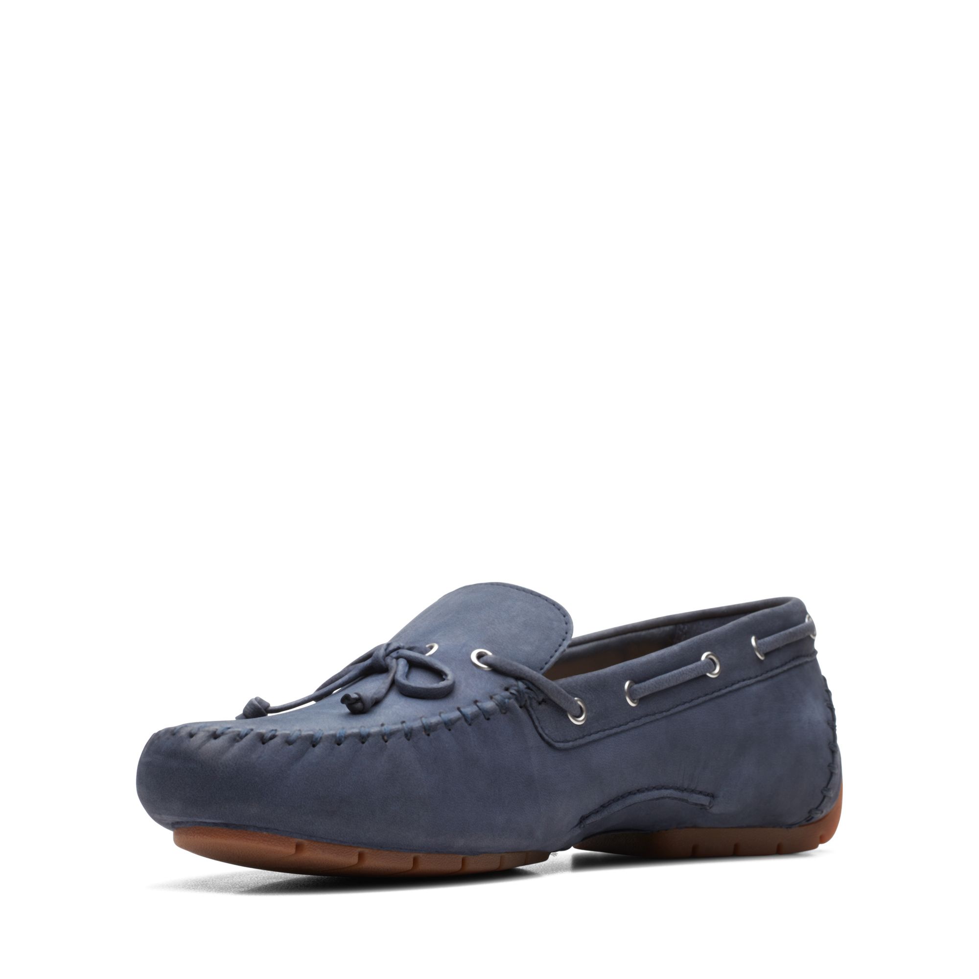 Women  C Mocc Tie Navy Nubuck