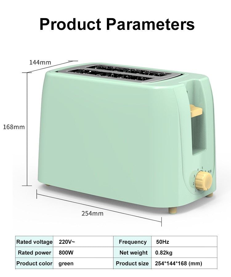 electric Toaster Household Automatic Bread Baking Maker Breakfast Machine Toast Sandwich