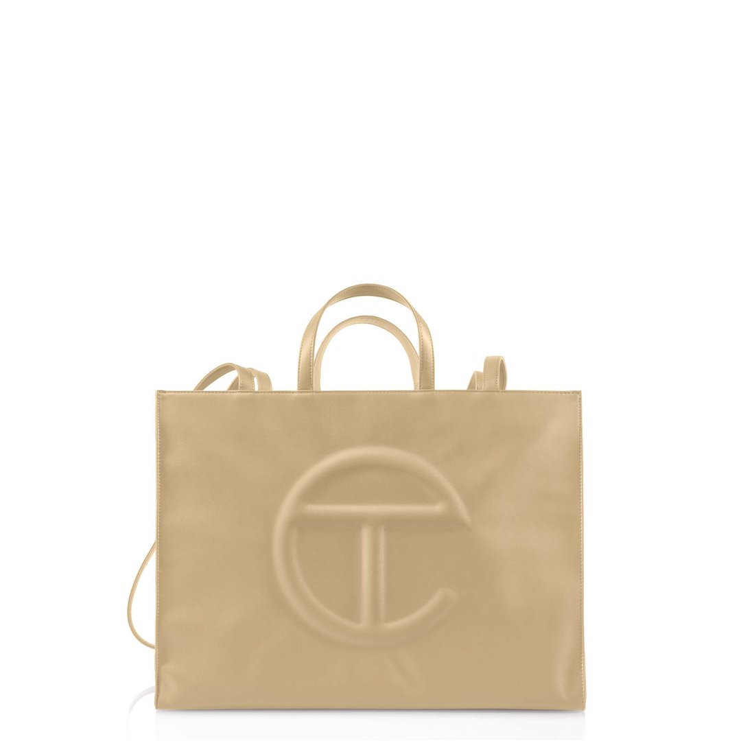 Large Cream Shopping Bag