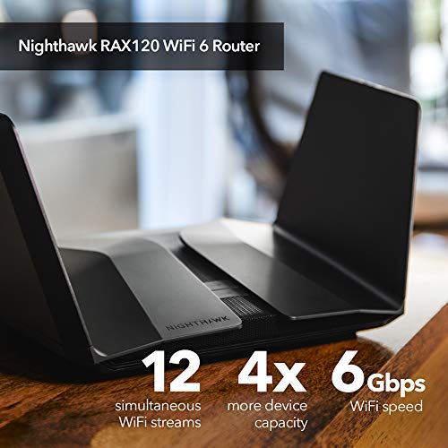 Nighthawk 12-Stream AX12 Wifi 6 Router with (RAX120) – AX6000 Wireless Speed