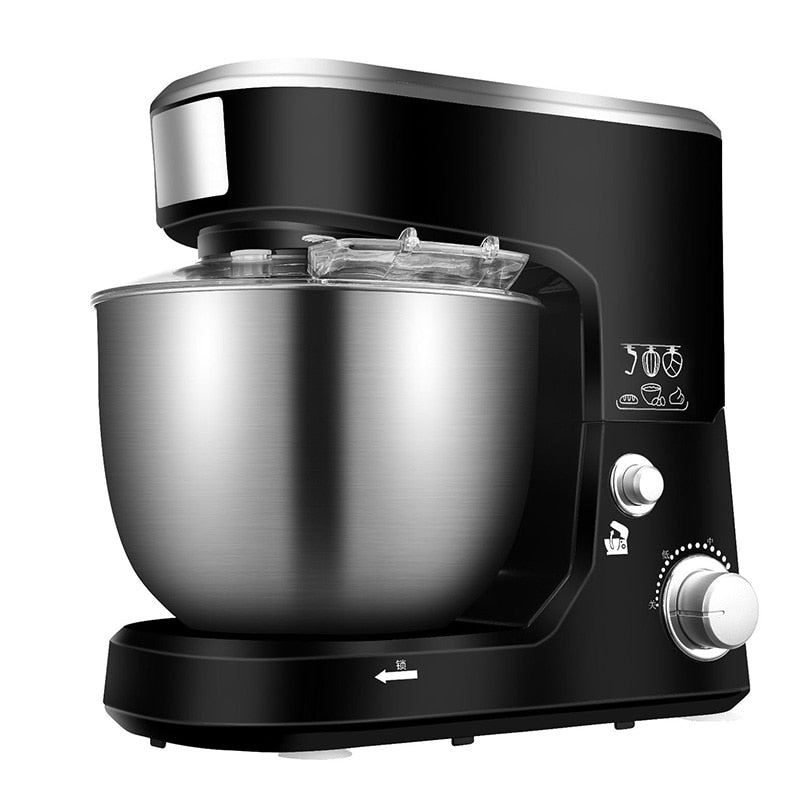 1000W High Power Stand Mixer Stainless Steel Bowl 6-speed Kitchen Food Blender