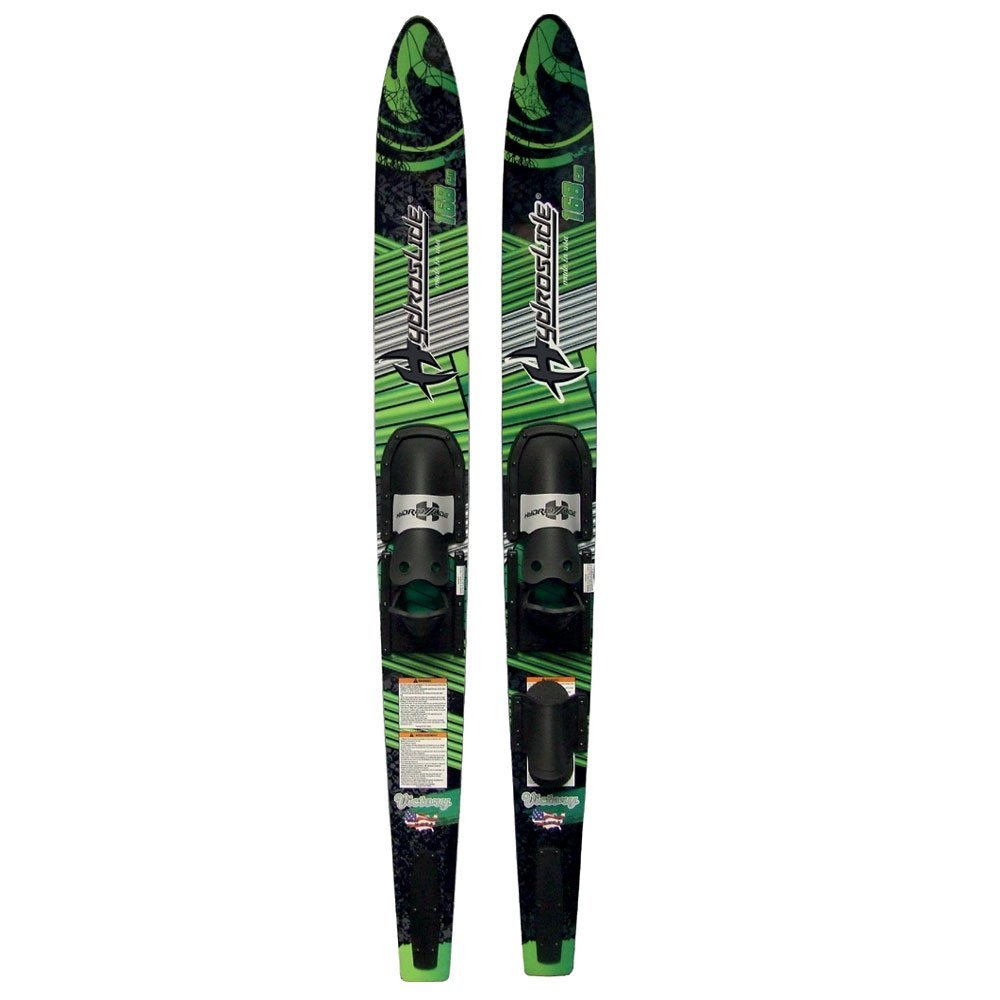 Hydroslide Victory Combo Water Skis With Universal Fit Slide Bindings 2015