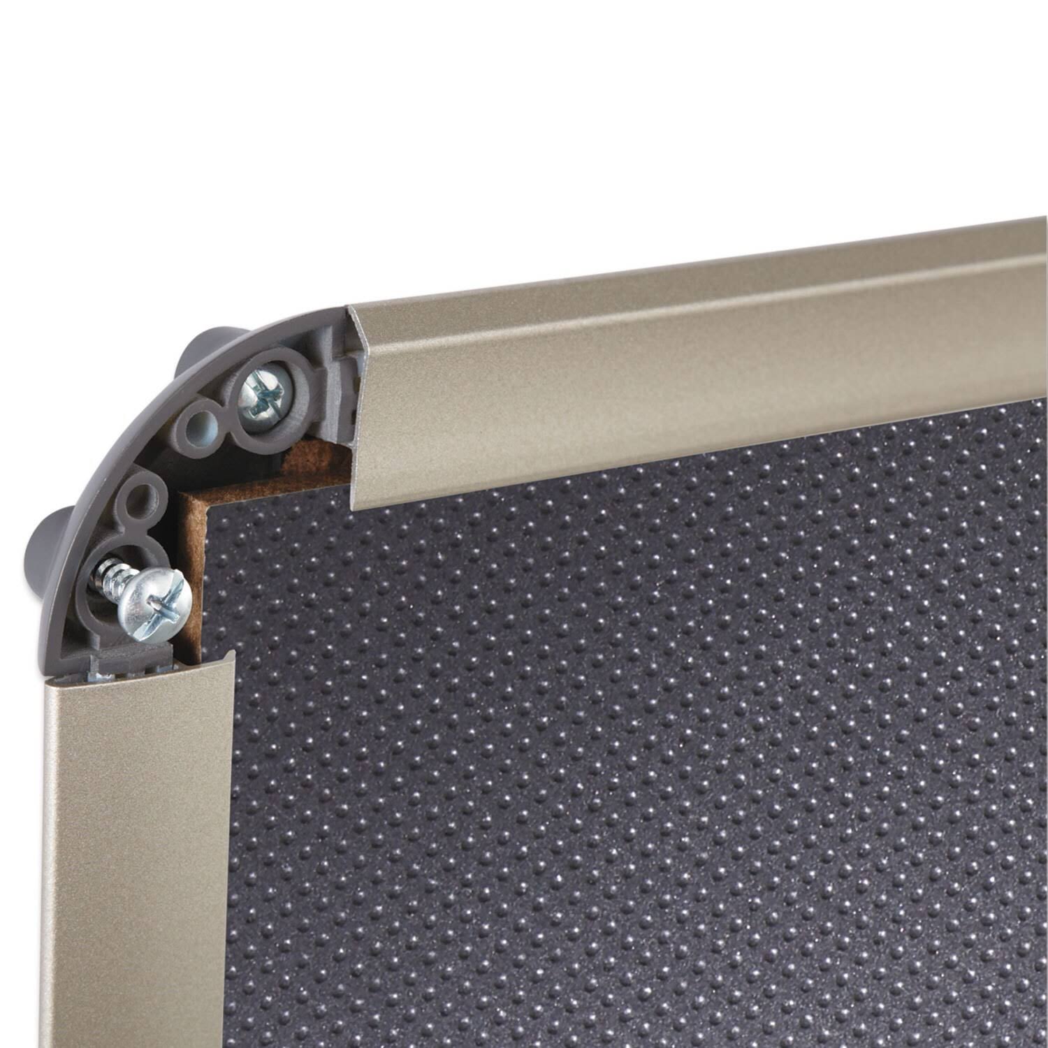 Quartet Prestige - Bulletin board - wall mountable - 35.98 in x 24.02 in - embossed foam - black